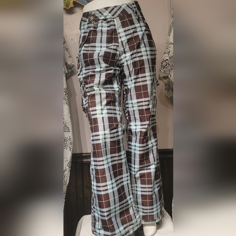 SESSIONS Terrain Series, Lucky Plaid Pant, women’s snowboarding, size Large